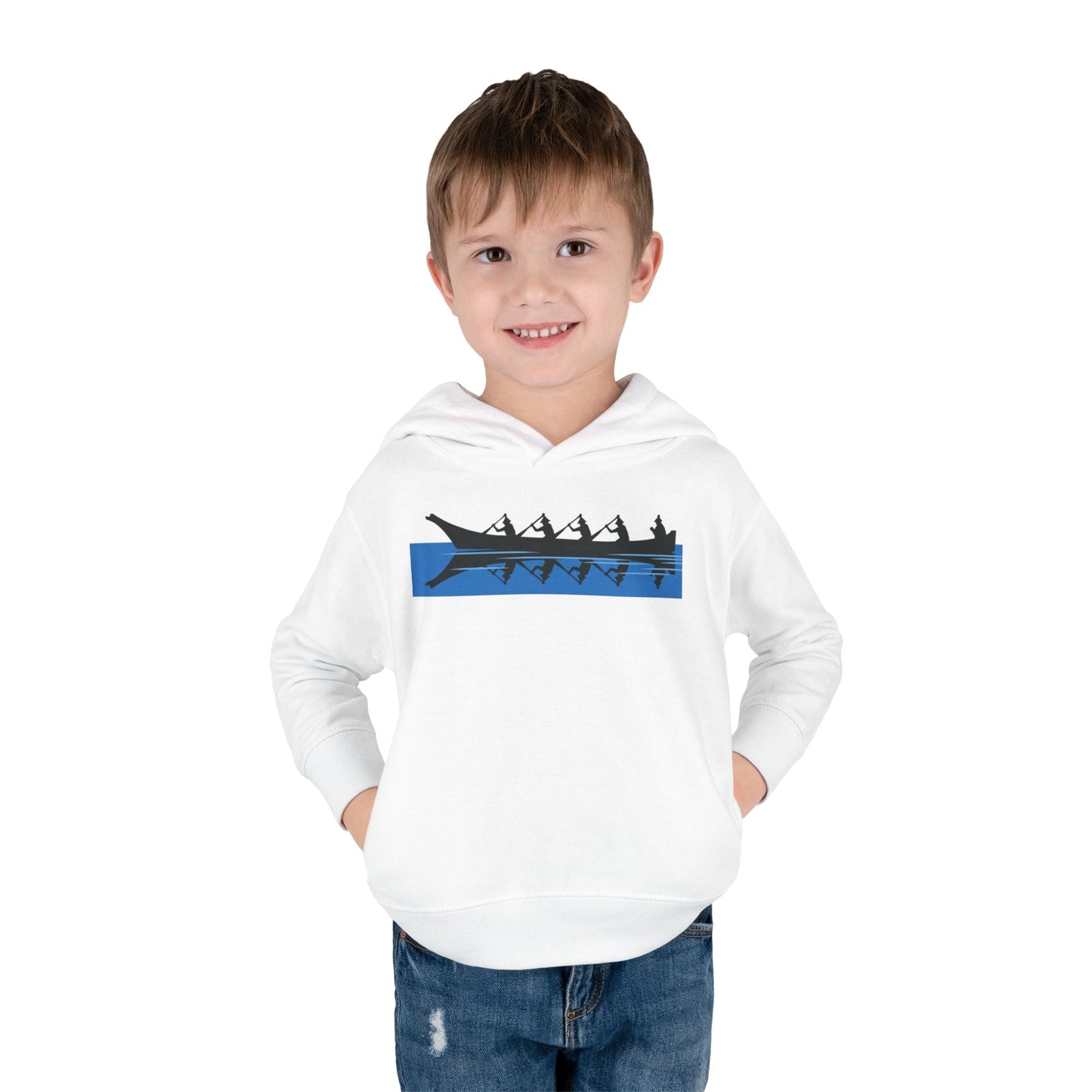 Native Harvest Canoe - Toddler Pullover Fleece Hoodie
