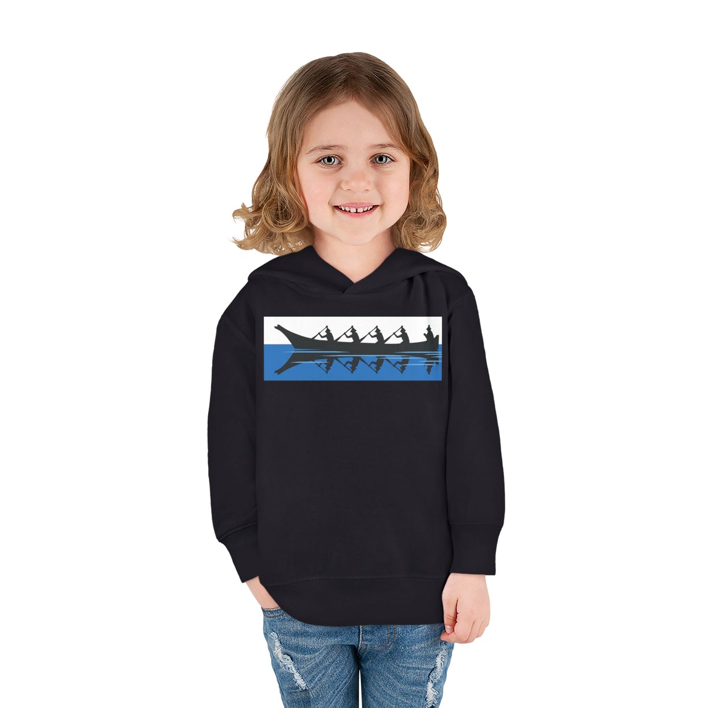 Native Harvest Canoe - Toddler Pullover Fleece Hoodie
