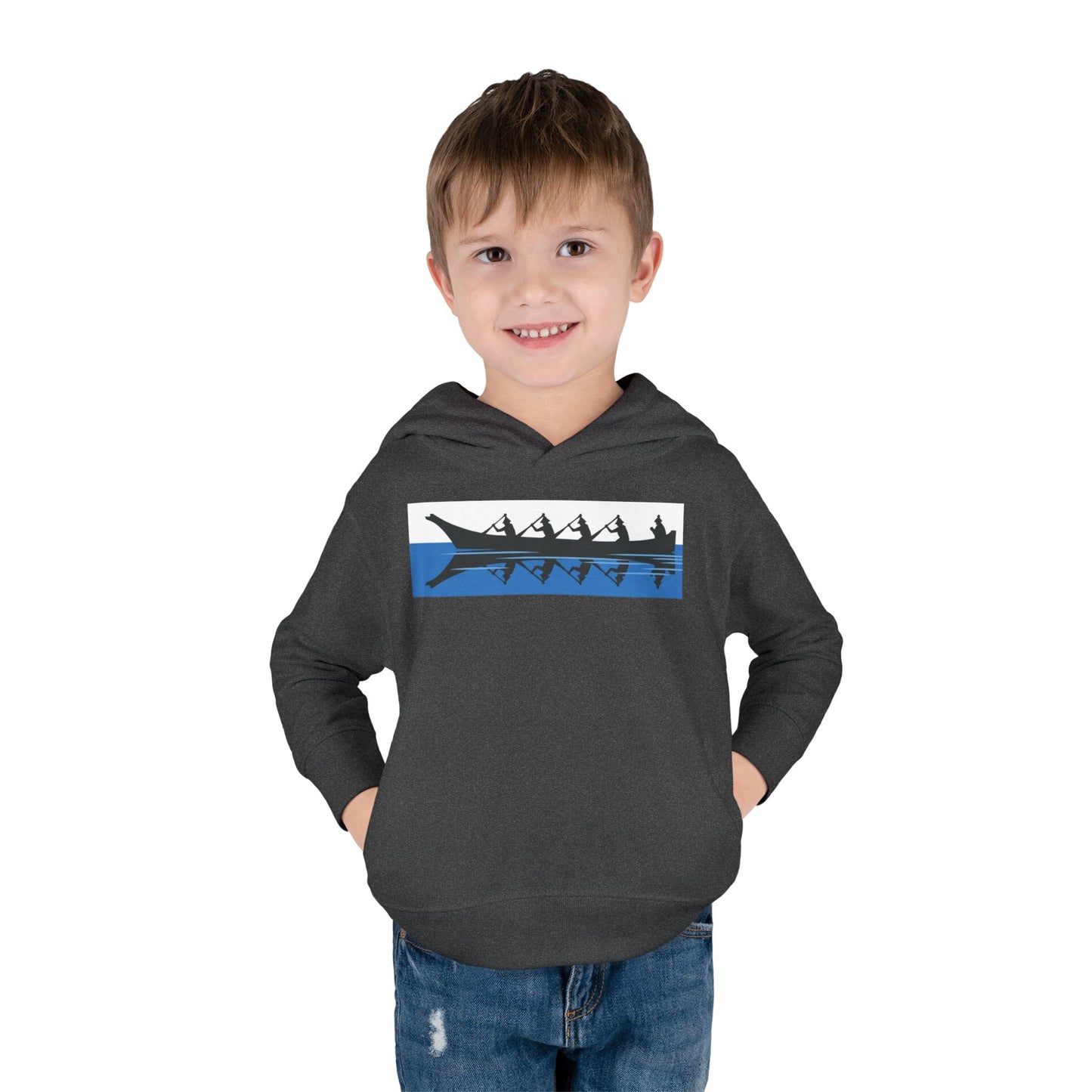 Native Harvest Canoe - Toddler Pullover Fleece Hoodie