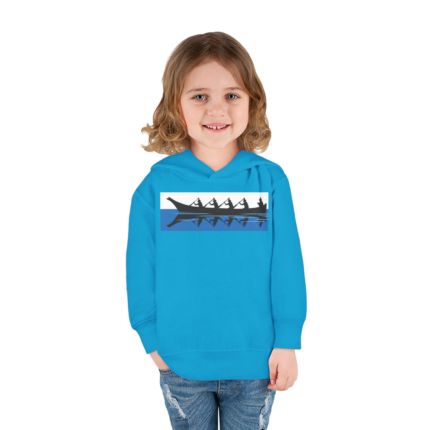 Native Harvest Canoe - Toddler Pullover Fleece Hoodie